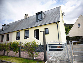 Private secure guest parking is available at our Dornie self catering property